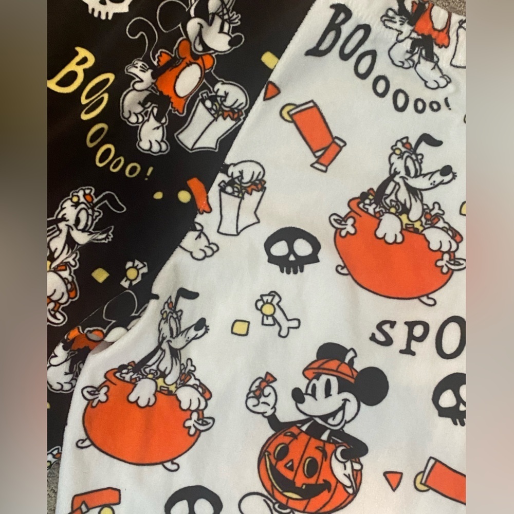 Disney Mickey Mouse Halloween Super Soft Sleepwear Pajama Jogger Pants Minnie - Picture 7 of 7